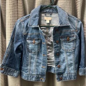 Loft Cropped Denim Jacket